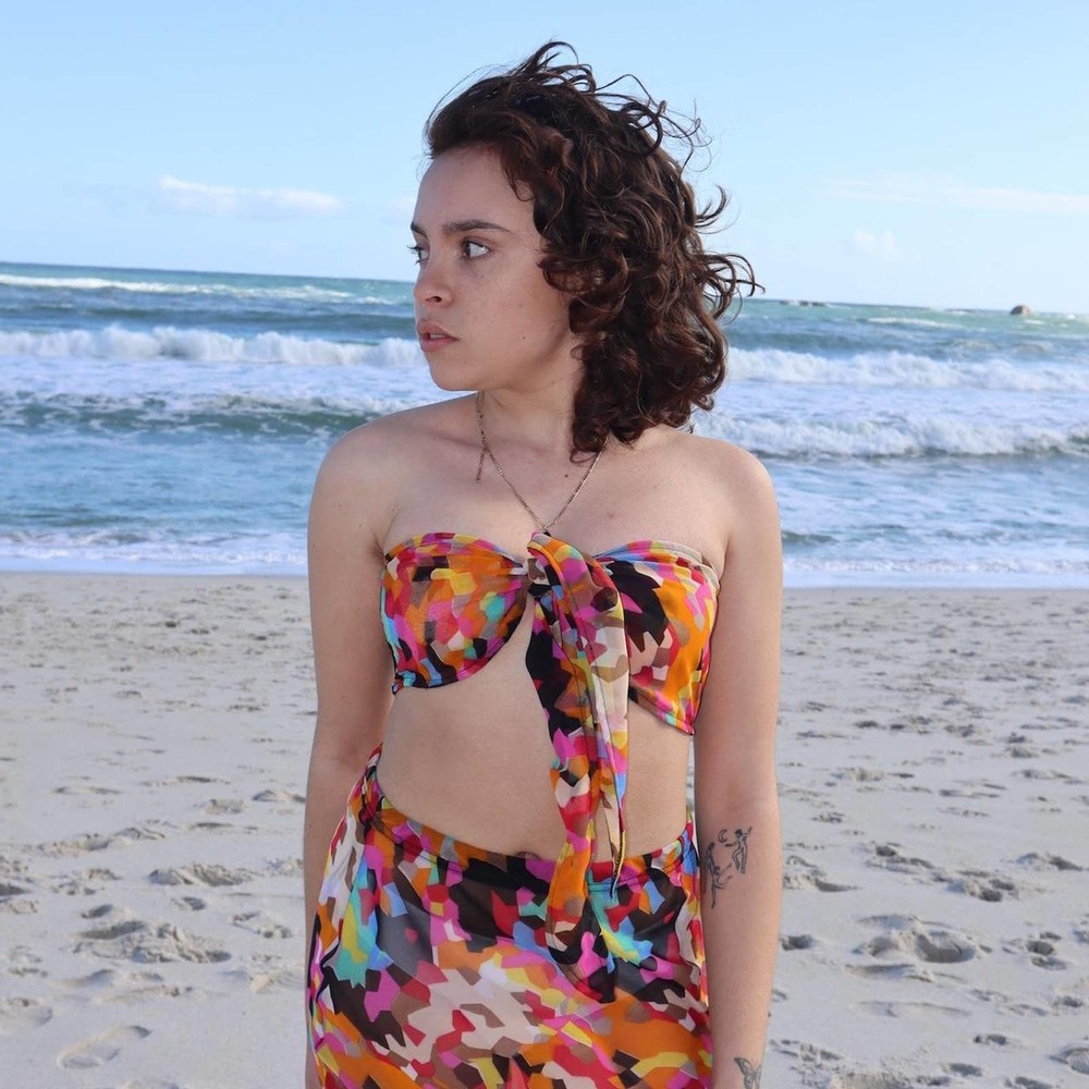 Handmade blush pink satin beach